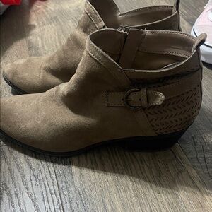 St. John's Bay Tan Ankle Booties